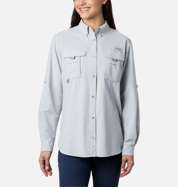 Columbia PFG Bahama Shirts Grey For Women's NZ39458 New Zealand